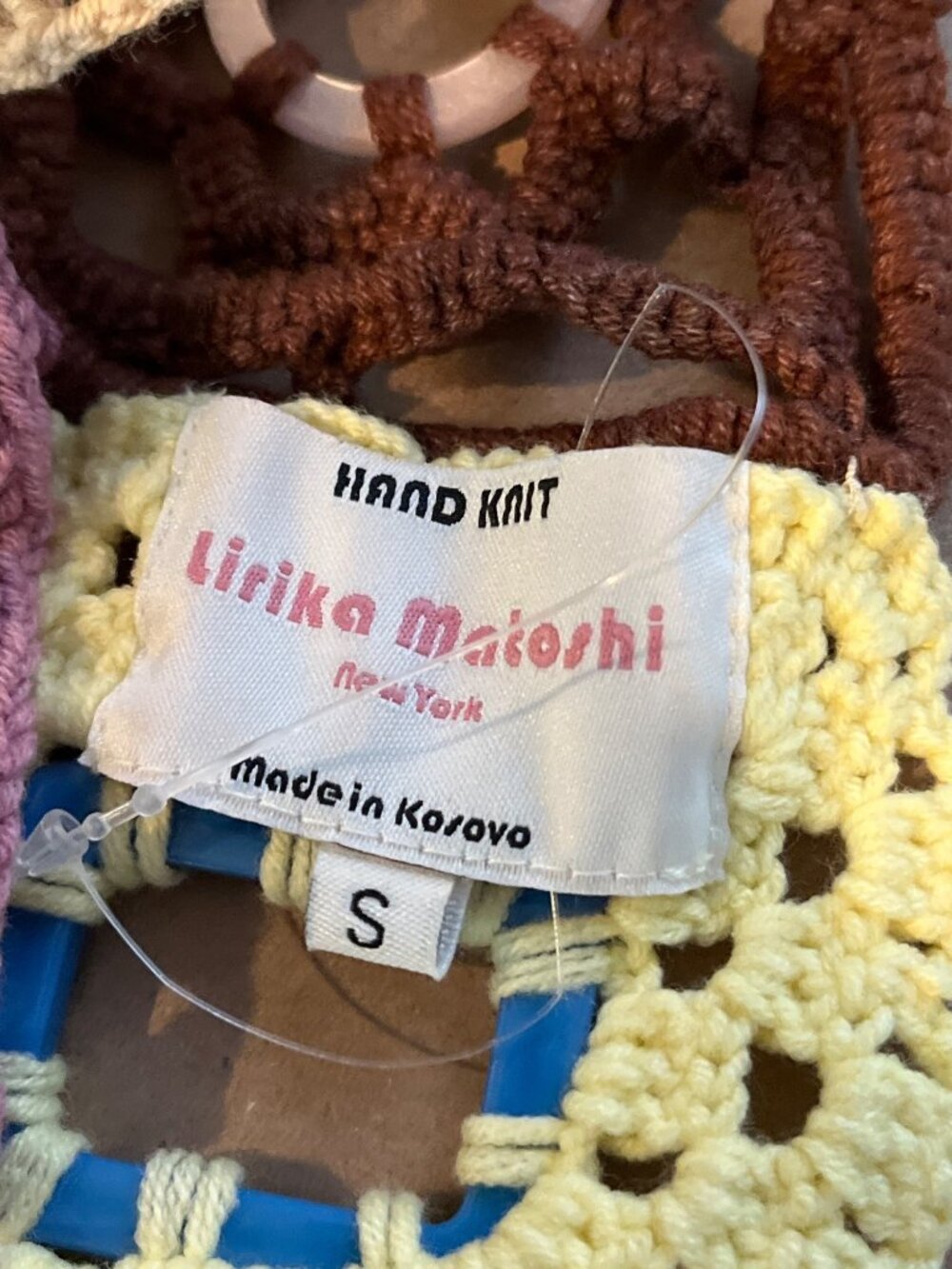 Crochet Patchwork Lirika Matoshi Top With Colorful Patterns & Cutouts - Picture 7 of 13